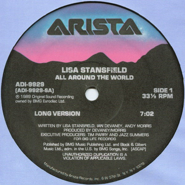 Lisa Stansfield : All Around The World (12")