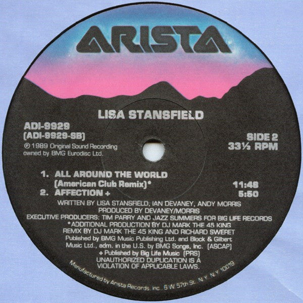 Lisa Stansfield : All Around The World (12")