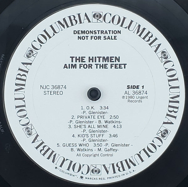 The Hitmen (6) : Aim For The Feet (LP, Promo)