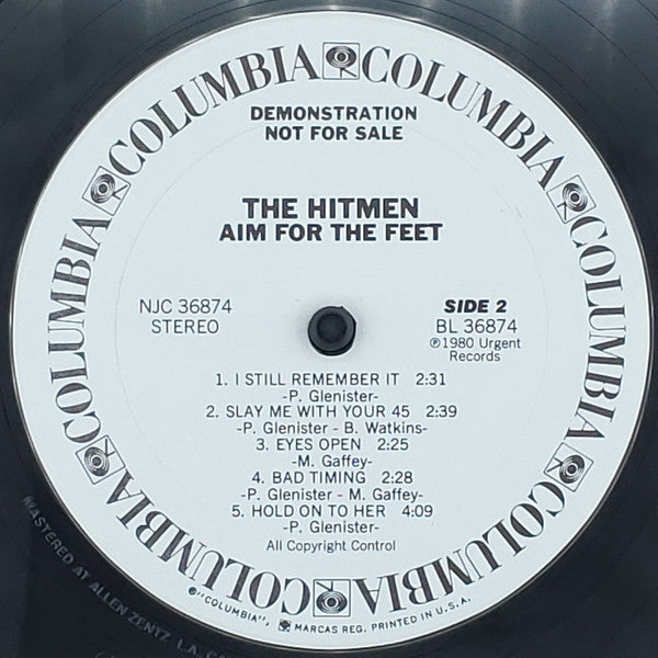 The Hitmen (6) : Aim For The Feet (LP, Promo)