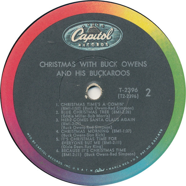 Buck Owens And His Buckaroos : Christmas With Buck Owens And His Buckaroos (LP, Album, Mono, Scr)