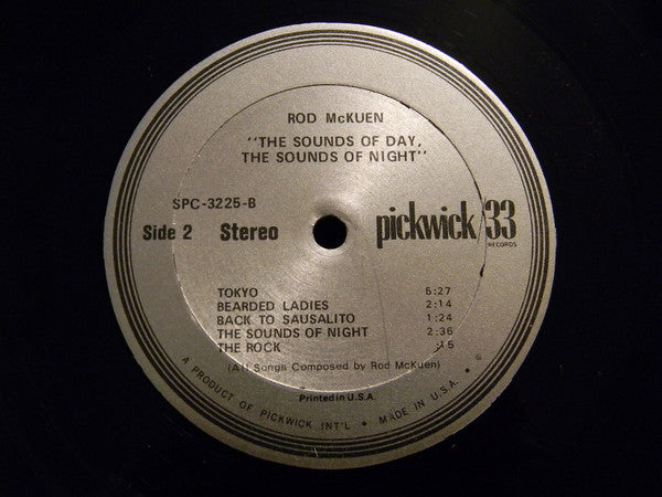 Rod McKuen : The Sounds Of Day, The Sounds Of Night. (LP, Comp)
