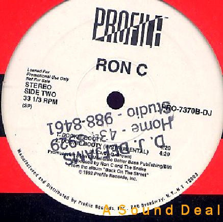 Ron C : Mary Had A Pimp / Dookie Booty (12", Promo)