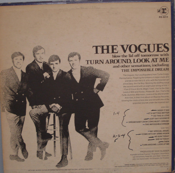 The Vogues : Turn Around, Look At Me (LP, Album, Ter)