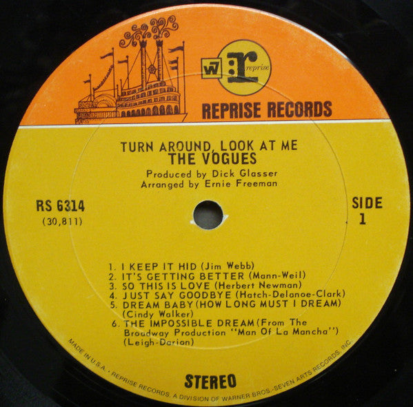 The Vogues : Turn Around, Look At Me (LP, Album, Ter)