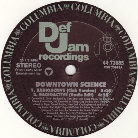 Downtown Science : Radioactive (12")