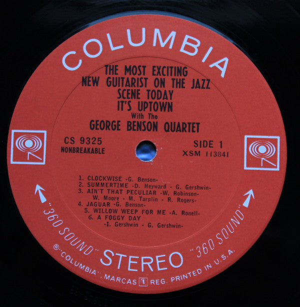 The George Benson Quartet : It's Uptown (LP, Album)