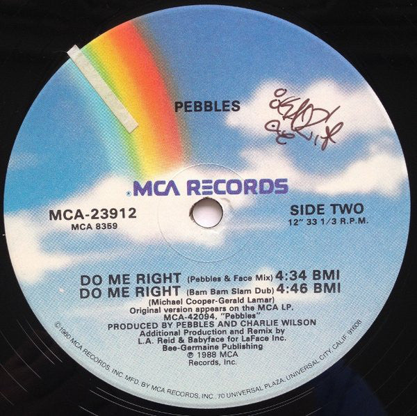 Pebbles : Do Me Right (Extended Version) (12", Single)