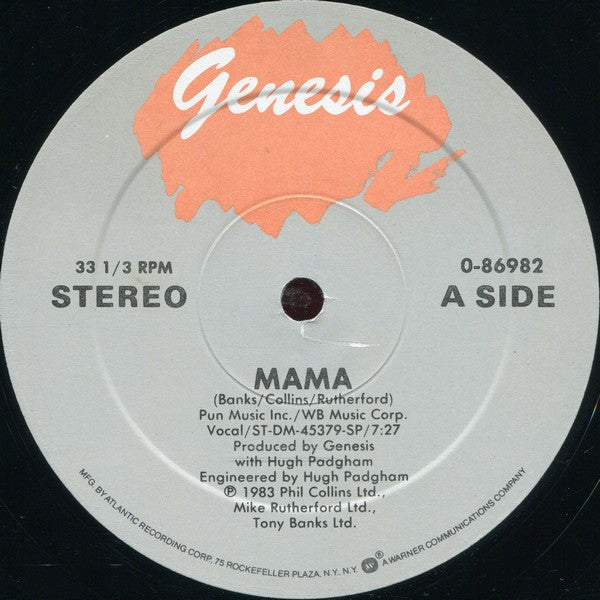 Genesis : Mama (12", Single)