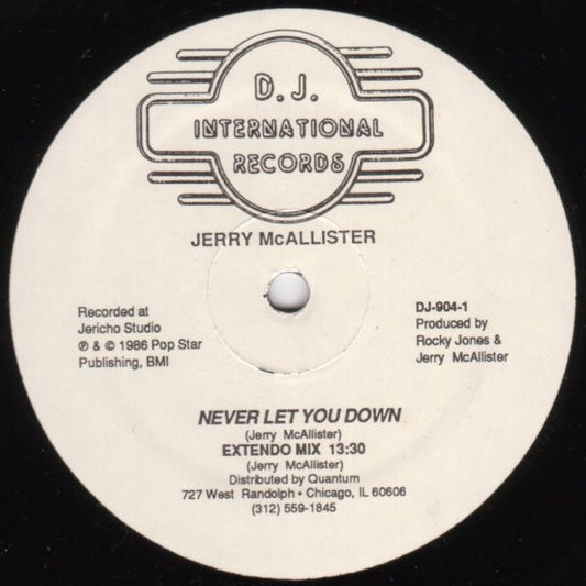 Jere McAllister : Never Let You Down (12")