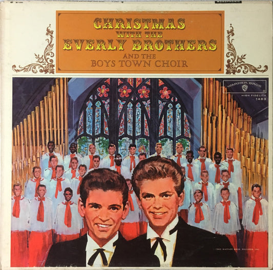 The Everly Brothers* And The Boys Town Choir : Christmas With The Everly Brothers And The Boys Town Choir (LP, Album, Mono, Ter)