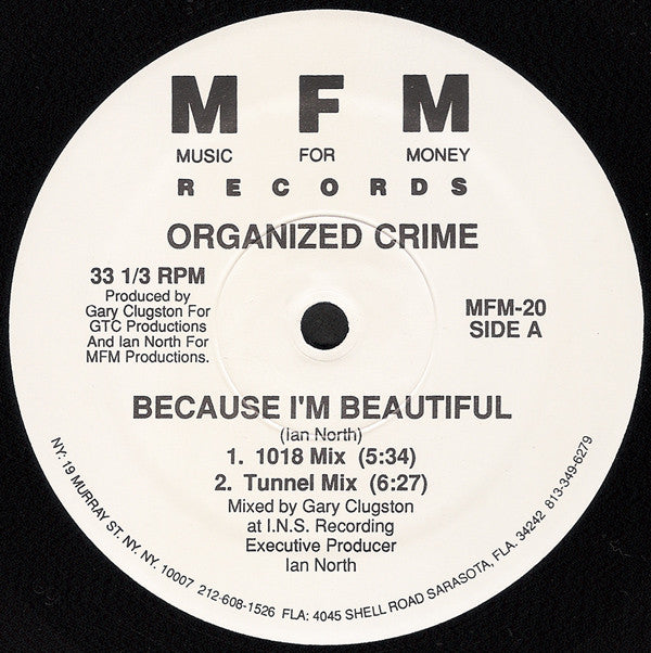 Organized Crime (2) : Because I'm Beautiful (12")