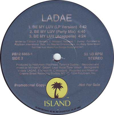 Ladae : Bye Bye (12", Promo)