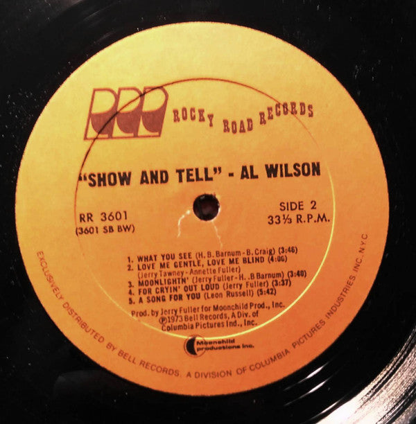 Al Wilson : Show And Tell (LP, Album, Bes)