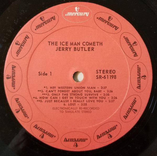 Jerry Butler : The Ice Man Cometh (LP, Album, Mer)