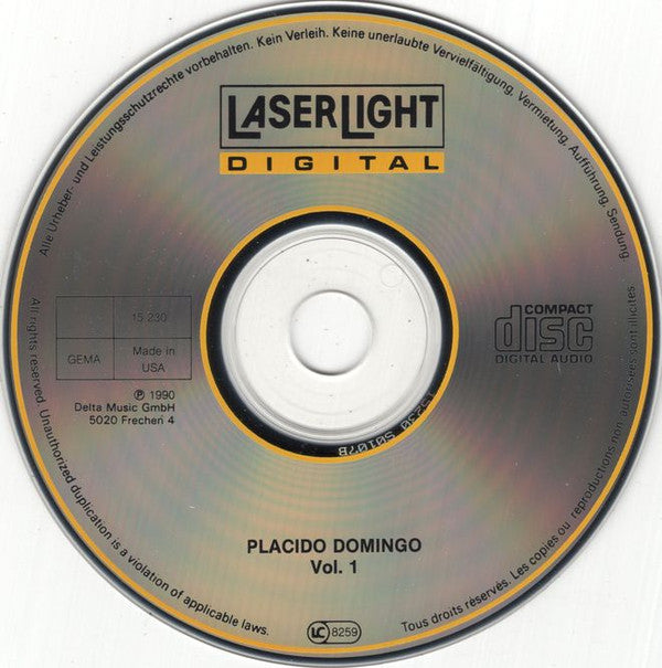 Placido Domingo : Vol. 1 - Live Recordings 1967/68 (CD, Comp)