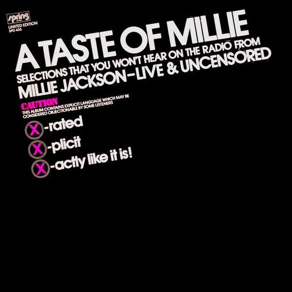 Millie Jackson : A Taste Of Millie (12", Ltd)