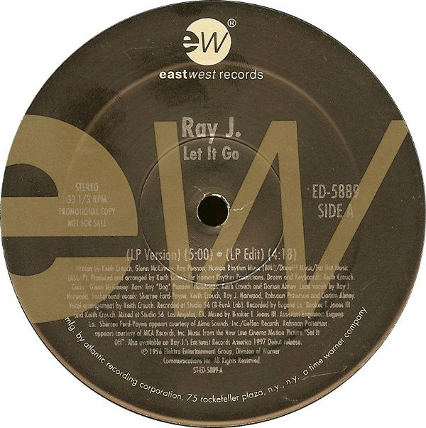 Ray J : Let It Go (12", Promo)