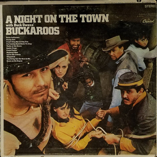 Buck Owens' Buckaroos : A Night On The Town (LP, Album, Scr)