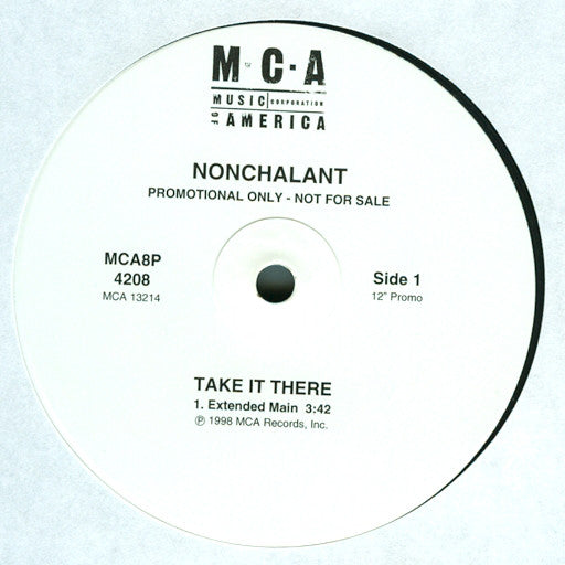 Nonchalant : Take It There (12", Promo)