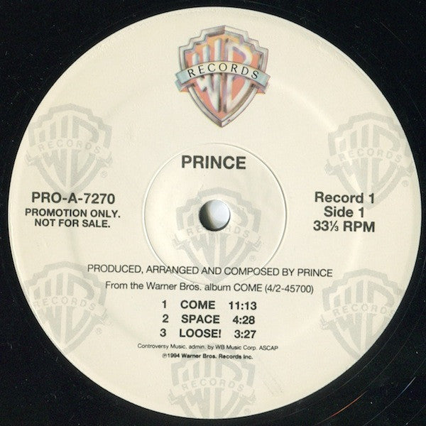 Prince : Come (2xLP, Album, Promo)