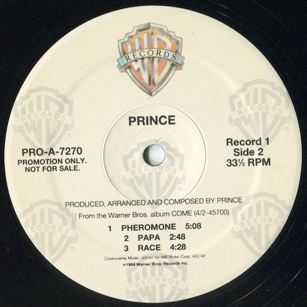 Prince : Come (2xLP, Album, Promo)