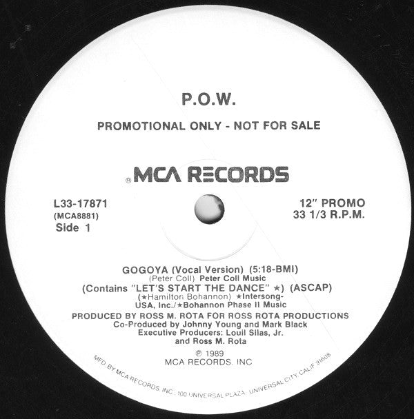 P.O.W. : Gogoya (12", Single, Promo, Pin)