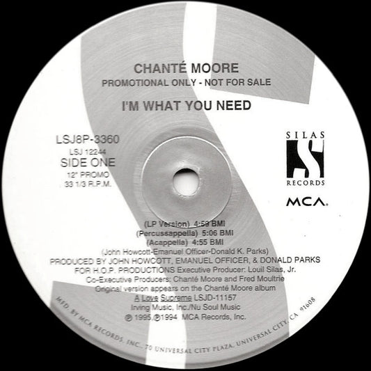 Chanté Moore : I'm What You Need (12", Promo)