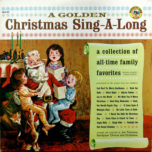 Jim Timmens, Sandpiper Chorus And Orchestra* : A Golden Christmas Sing-A-Long (LP, RE)