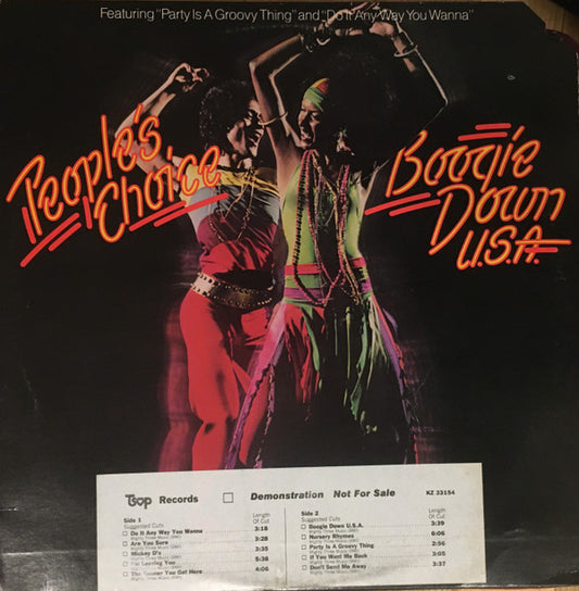 People's Choice : Boogie Down U.S.A. (LP, Album, Promo, San)