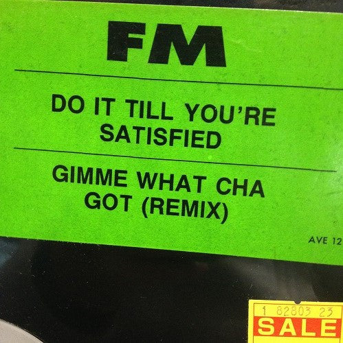 F M : Do It (Till You're Satisfied) (12")