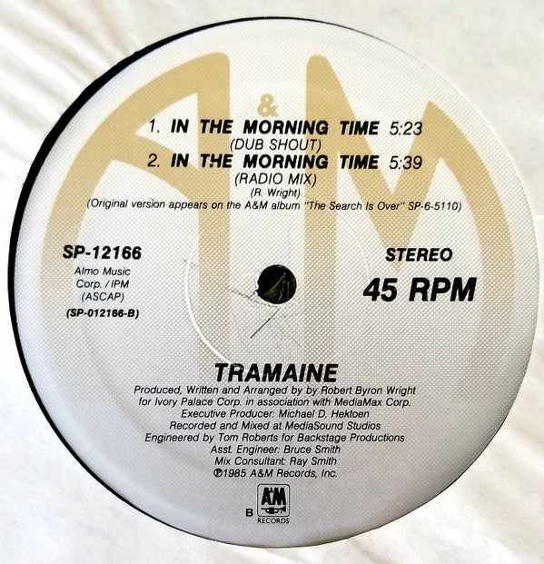 Tramaine : In The Morning Time (12", Single, Ele)