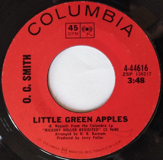 OC Smith : Little Green Apples / Long Black Limousine (7", Single, Pit)