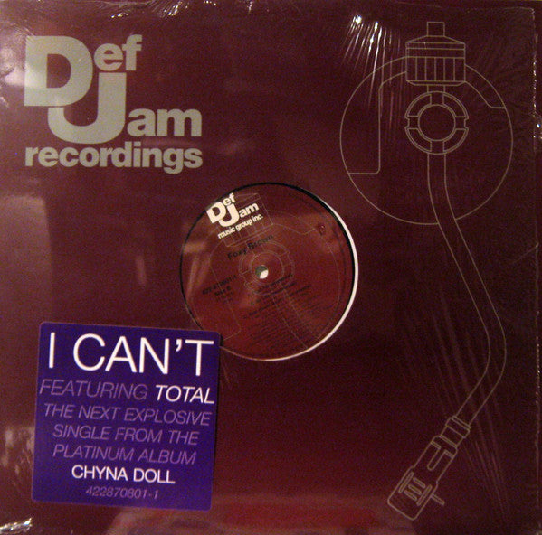 Foxy Brown : I Can't (12", Single, Promo)