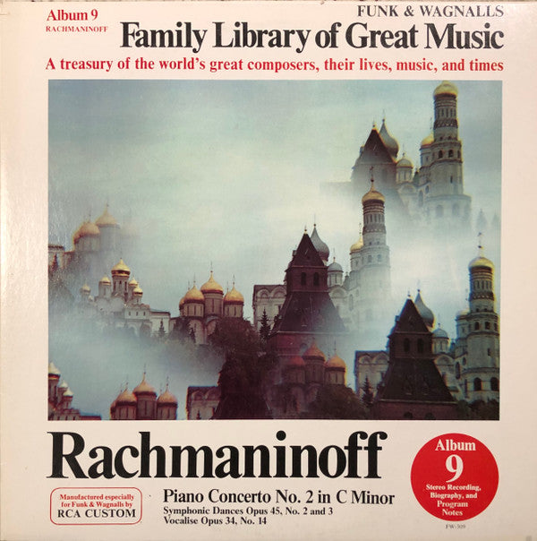 Sergei Vasilyevich Rachmaninoff : Piano Concerto No. 2 In C Minor / Symphonic Dances Opus 45, No. 2 And 3 / Vocalise Opus 34, No. 14 (LP, Album, Comp)