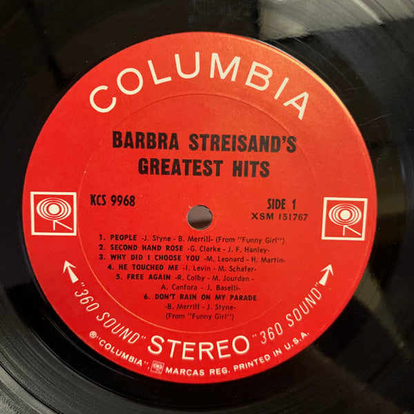 Barbra Streisand : Barbra Streisand's Greatest Hits (LP, Comp, Ter)