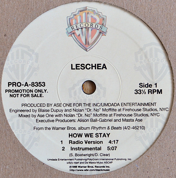 Leschea : How We Stay (12", Promo)