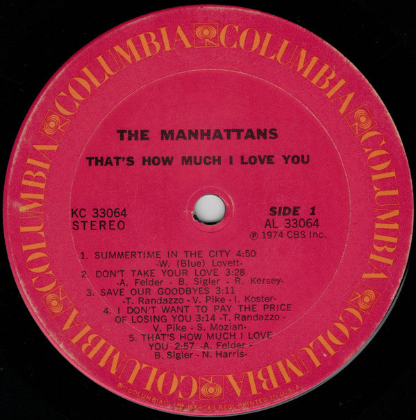 Manhattans : That's How Much I Love You (LP, Album)