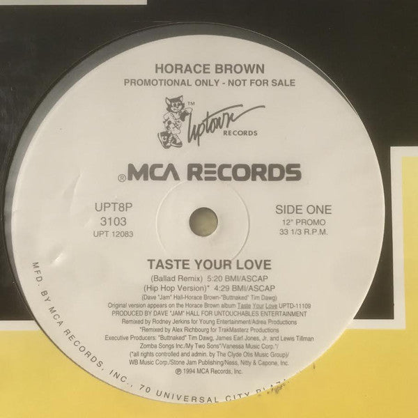 Horace Brown : Taste Your Love (12", Promo)