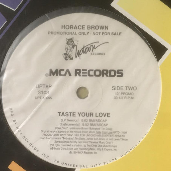 Horace Brown : Taste Your Love (12", Promo)