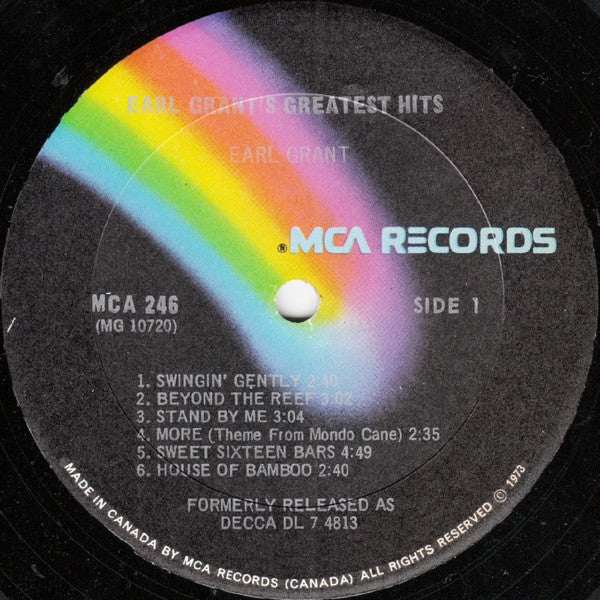 Earl Grant : Earl Grant's Greatest Hits (LP, Comp, RE)