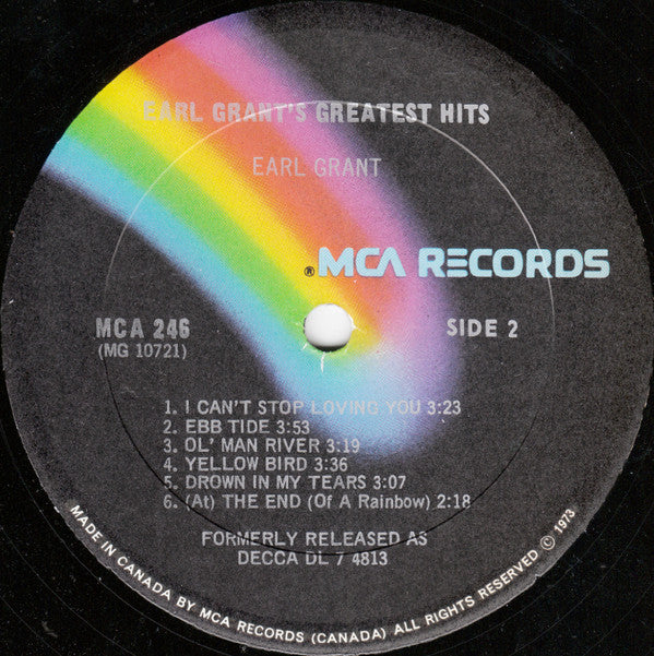 Earl Grant : Earl Grant's Greatest Hits (LP, Comp, RE)