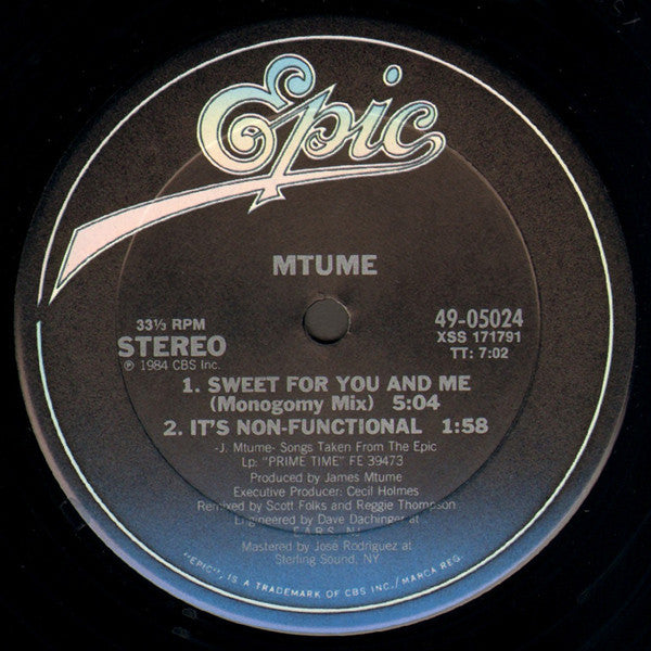 Mtume : You, Me And He (12")