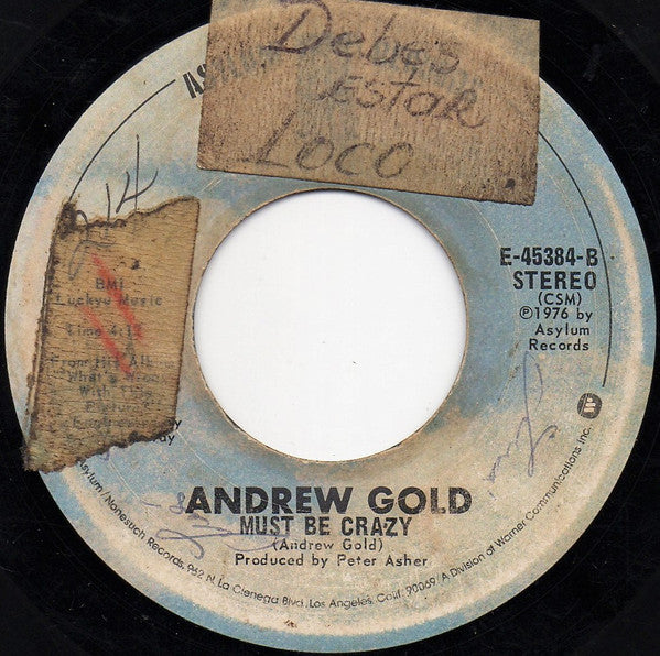 Andrew Gold : Lonely Boy (7", Single)