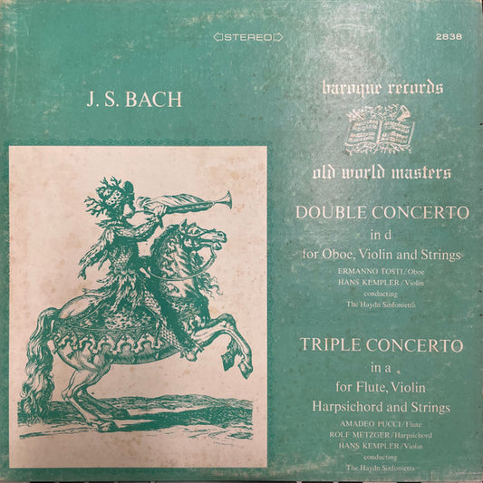 Johann Sebastian Bach, Hans Kempler, Haydn Sinfonietta Wien : J. S. Bach Double And Triple Concerto (LP)