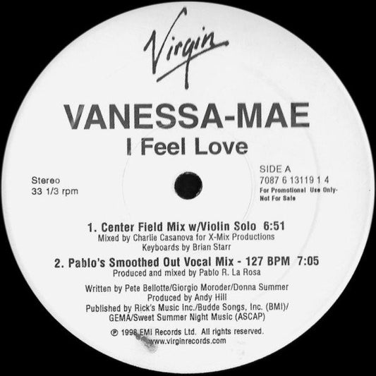 Vanessa-Mae : I Feel Love (2x12", Promo)