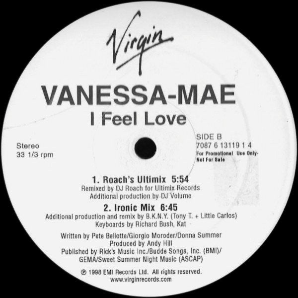 Vanessa-Mae : I Feel Love (2x12", Promo)