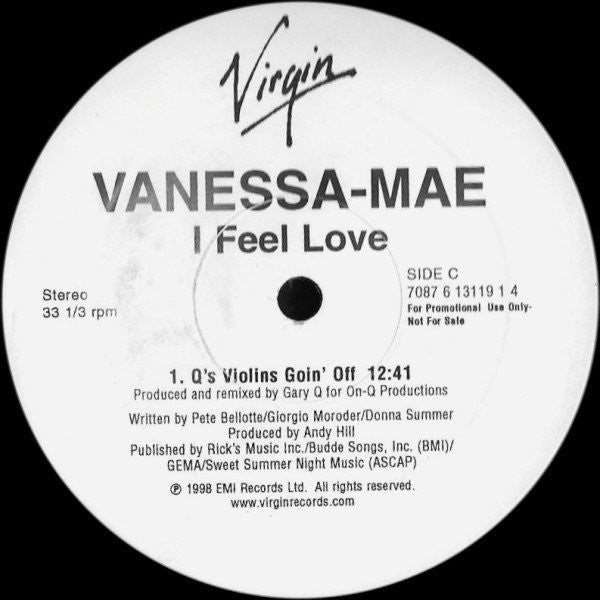 Vanessa-Mae : I Feel Love (2x12", Promo)