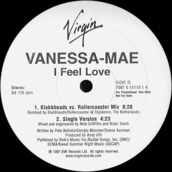 Vanessa-Mae : I Feel Love (2x12", Promo)
