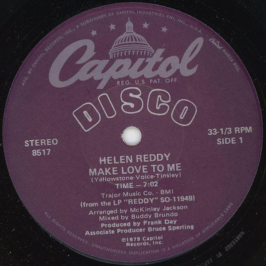 Helen Reddy : Make Love To Me / More Than You Could Take (12")